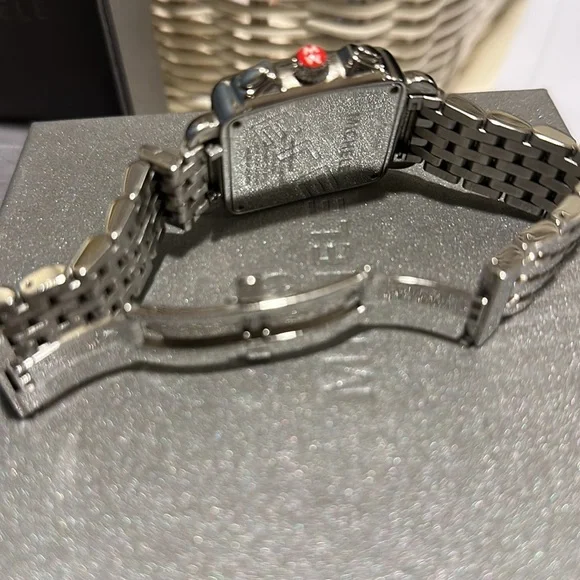 MICHELE Ladies Deco Mother of Pearl Dial Chronograph Stainless Steel - Picture 8 of 14